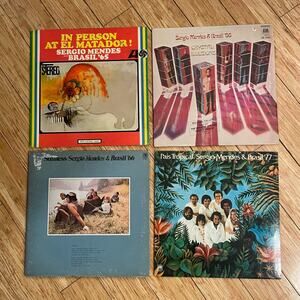 Lot of 4 Sergio Mendes Vintage Vinyl Records Albums jazz pop